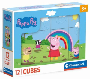 Klocki Świnka Peppa 12el