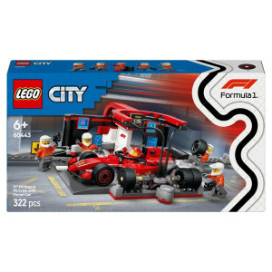 LEGO(R) CITY 60443 Pit stop i mechanicy z Ferrari