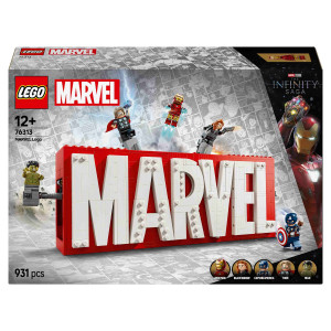 LEGO(R) SUPER HEROES 76313 Logo MARVEL z minifigurk.
