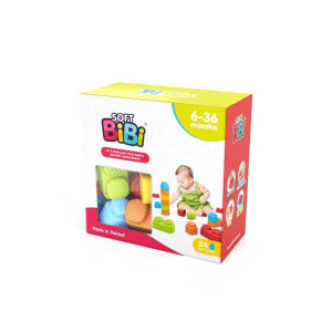 Klocki konstrukcyjne Soft BiBi 24szt