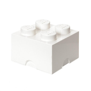 LEGO(R) pojemnik klocek czwórka biały