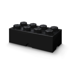 LEGO(R) pojemnik klocek ósemka czarny