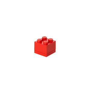 LEGO(R) pudełeczko klocek czwórka czerwony