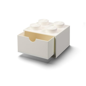 LEGO(R) pojemnik klocek z szufladą na czwórka biały