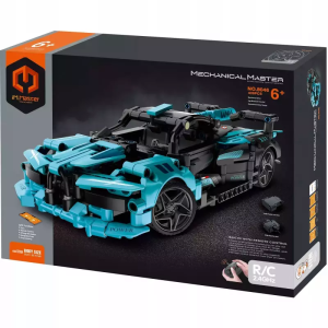 Klocki Wyścigówka R/C niebieska 439el