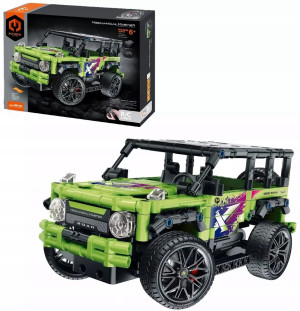 Klocki R/C Jeep lime 484el