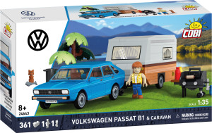 Volkswagen Passat B1 z przyczepą kempingową
