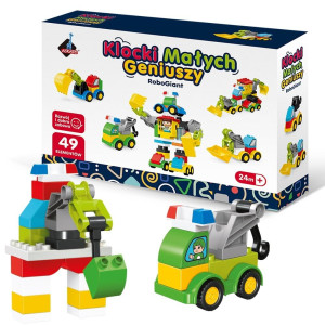 Klocki małych geniuszy roboty 49el