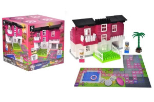 Klocki konstrukcyjne Blocks&Steps Różowa willa