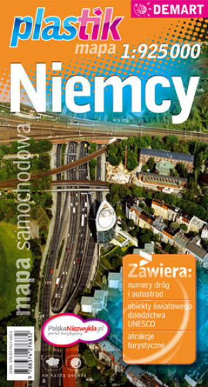 Niemcy  1:925 000 Plastik mapa