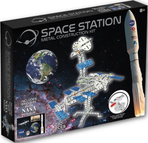 Klocki konstrukcyjne NASA metalowe Stacja Kosmiczna 230 elementów