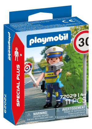 Playmobil Policjant z radarem do pomiaru prędkości 72029