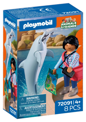 Playmobil Zoo: Delfin i odwiedzający 72091