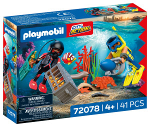 Playmobil Nurek policyjny ze skarbem 72078