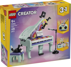 LEGO Creator 3w1 Dekoracyjny Fortepian z kotem 31392