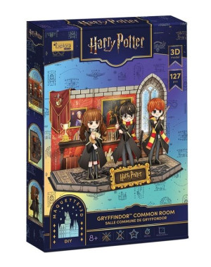 Puzzle 3D Harry Potter pokój wspólny Gryffindoru