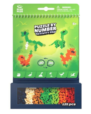 Klocki Plus-Plus puzzle by number dinozaury 125el