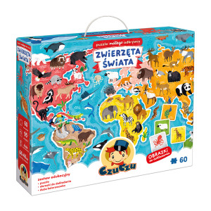 Puzzle małego odkrywcy Zwierzęta Świata CzuCzu