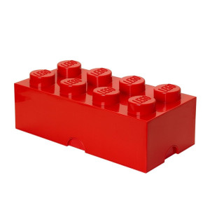 LEGO(R) pojemnik klocek ósemka czerwony