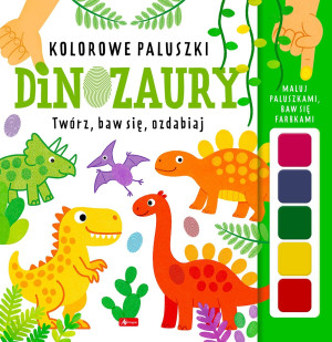 Dinozaury. Kolorowe paluszki