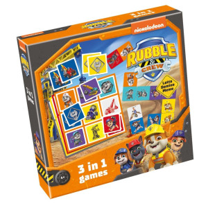 Lotto, Domino, Memo - Rubble i jego Ekipa 3w1
