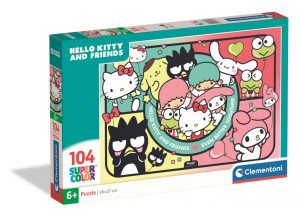 Puzzle 104 Super Color Hello Kitty