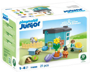 Playmobil JUNIOR Hotel dla zwierząt z dozownikiem pokarmu 71690