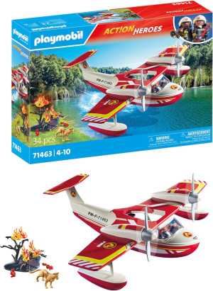 Playmobil Samolot straży pożarnej z funkcją gaszenia pożaru 71463