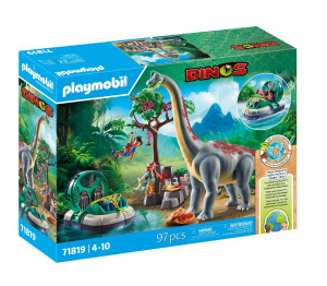 Playmobil Brachiozaur z poduszkowcem 71819