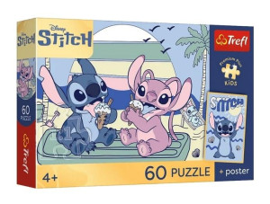 Puzzle 60 Lilo & Stitch + plakat TREFL