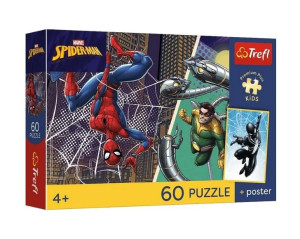 Puzzle 60 Spiderman + plakat TREFL