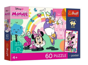 Puzzle 60 Disney Minnie + plakat TREFL
