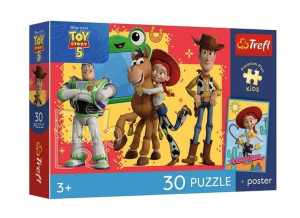 Puzzle 30 Toy Story 5 + plakat TREFL