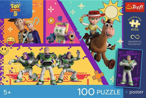 Puzzle 100 Toy Story 5 + plakat TREFL