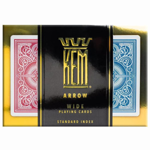 Karty Poker zestaw czerwono-niebieskie
