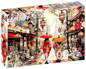 Puzzle 1000 Spacer po Tokio / Japonia
