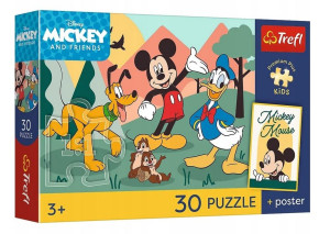 Puzzle 30 Bajkowe chwile + unikalny plakat TREFL