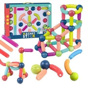 Klocki pałeczki magnetyczne 46el