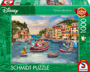 Puzzle 1000 T.Kinkade PQ Myszka Miki & Minnie Wakacje we Włoszech Disney 114003
