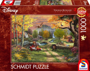 Puzzle 1000 T.Kinkade PQ Lis i Pies Disney 114000