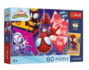 Puzzle 60 Spidey Niesamowita przygoda+plakatTREFL