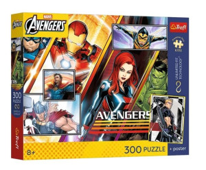 Puzzle 300 Avengers + plakat TREFL