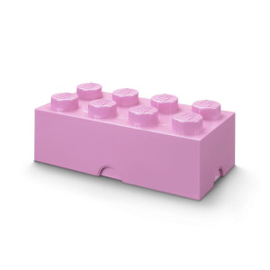 LEGO(R) pojemnik klocek ósemka różowy jasny
