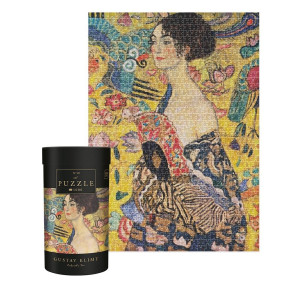 Puzzle 1000 Art 10 Gustav Klimt Lady with Fan