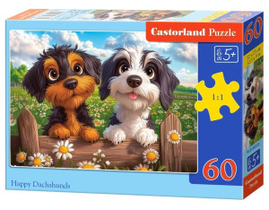 Puzzle 60 Happy Duchhunds CASTOR
