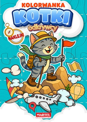 Kolorowanka z naklejkami Odkrywcy. Kotki