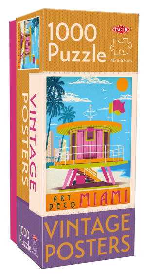Puzzle 1000 Vintage Posters Miami 58299