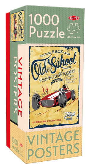 Puzzle 1000 Vintage Posters Old School Gear Racers 58665