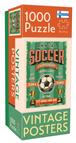 Puzzle 1000 Vintage Posters Soccer Championship 59210