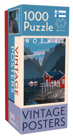 Puzzle 1000 Vintage Posters Norway 59208